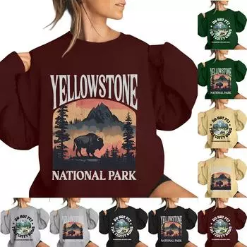 Женская повседневная мода ко Дню святого Валентина с принтом, длинным рукавом, круглым вырезом, толстовки, пуловеры, топы L армия зеленый