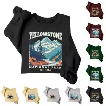 Женская повседневная мода ко Дню святого Валентина с принтом, длинным рукавом, круглым вырезом, толстовки, пуловеры, топы L армия зеленый