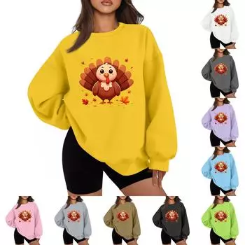 Женская повседневная мода с длинным рукавом и принтом, с круглым вырезом, свободная толстовка XXXL розовый