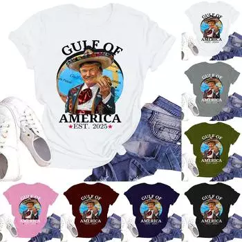 Женская повседневная мода уличная облегающая футболка с коротким рукавом с принтом «Текущие события вокруг» M чёрный