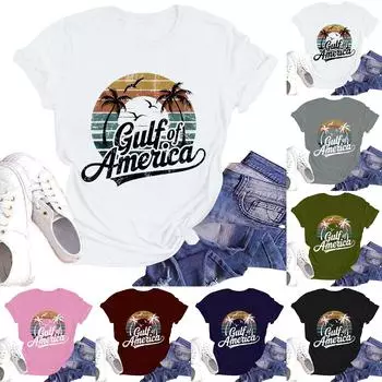 Женская повседневная мода уличная облегающая футболка с коротким рукавом с принтом «Текущие события вокруг» L