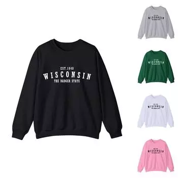 Женская повседневная модная блузка с длинным рукавом и круглым вырезом с принтом Хэллоуина XXXL чёрный