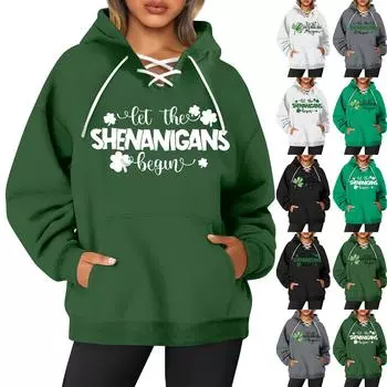 Женская повседневная модная блузка с длинным рукавом и круглым вырезом, пуловер с принтом XXXL