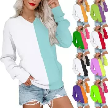 Женская повседневная модная цветная стеганая толстовка с V-образным вырезом и длинным рукавом, легкий пуловер с карманами S жёлтый