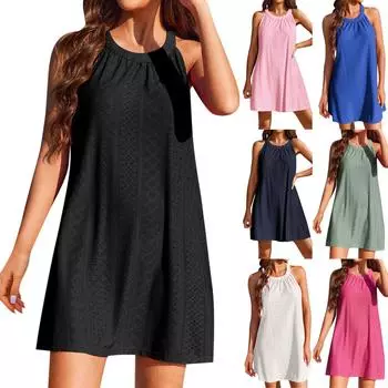 Женская повседневная модная накидка с выдолбленным вязаным крючком жилетом без рукавов L чёрный