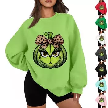 Женская повседневная модная однотонная толстовка с круглым вырезом и длинным рукавом реглан L чёрный