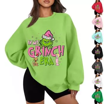 Женская повседневная модная однотонная толстовка с круглым вырезом и длинным рукавом реглан L чёрный