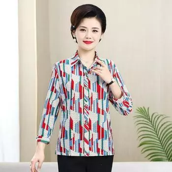 Женская повседневная модная полосатая рубашка с принтом на пуговицах, летняя рубашка-поло с коротким рукавом, свободный кардиган, топы, женская одежда XXXXL