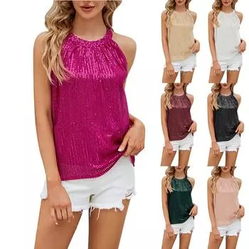 Женская повседневная модная сексуальная удобная однотонная свободная футболка с круглым вырезом и коротким рукавом L бежевый