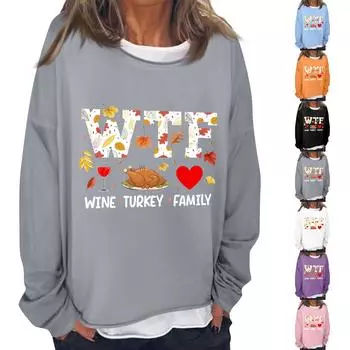 Женская повседневная модная толстовка с длинным рукавом и круглым вырезом, многослойный пуловер XL