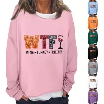 Женская повседневная модная толстовка с длинным рукавом и круглым вырезом, многослойный пуловер M фиолетовый