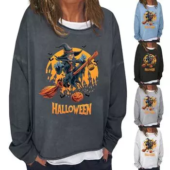 Женская повседневная модная толстовка с длинным рукавом и круглым вырезом, многослойный пуловер S синий