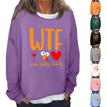 Женская повседневная модная толстовка с длинным рукавом и круглым вырезом, многослойный пуловер XXXL