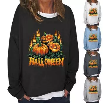 Женская повседневная модная толстовка с длинным рукавом и круглым вырезом, многослойный пуловер L