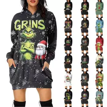 Женская повседневная модная толстовка с капюшоном и длинным рукавом с принтом S киноварь