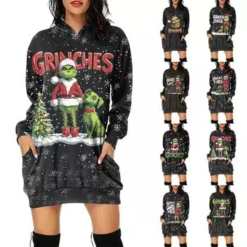 Женская повседневная модная толстовка с капюшоном и длинным рукавом с принтом XXL белый