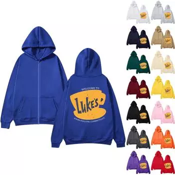 Женская повседневная модная толстовка с капюшоном и принтом, куртка на молнии XXL