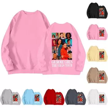 Женская повседневная модная толстовка с круглым вырезом и длинным рукавом, принтованная толстовка-пуловер L бежевый