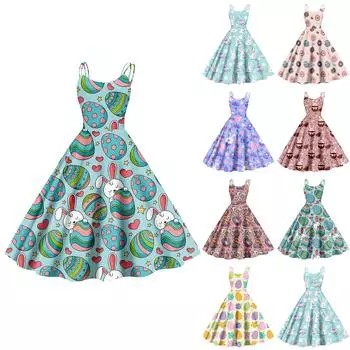 Женская повседневная модная юбка с цветочным принтом в стиле панк-ретро с открытыми плечами M