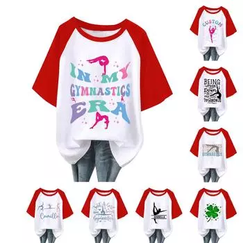 Женская повседневная модная удобная футболка с принтом и рукавами реглан L чёрный