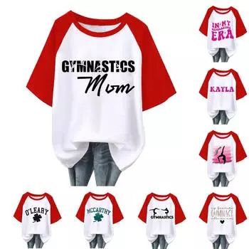 Женская повседневная модная удобная футболка с принтом и рукавами реглан S зелёный