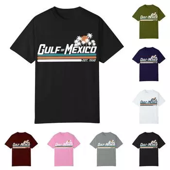 Женская повседневная модная уличная футболка с коротким рукавом и принтом в мексиканском стиле L армия зеленый