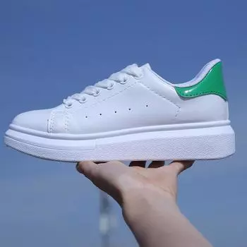Женская повседневная обувь Дизайнерские кроссовки Кожаная мужская обувь Модная удобная легкая обувь Белая обувь Zapatillas 4.5