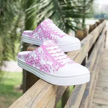 Женская повседневная обувь для активного отдыха, летняя мода, дышащая, с круглым носком, удобная спортивная обувь на плоской подошве, женская, нескользящая, Zapatillas Mujer 36