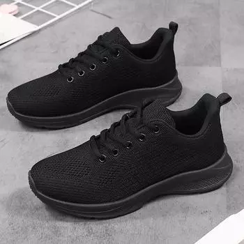 Женская повседневная обувь, модная дышащая сетчатая обувь для ходьбы на плоской подошве, кроссовки, женская обувь 35 зелёный