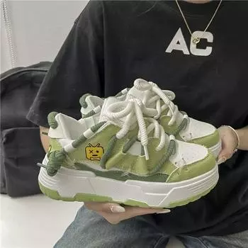 Женская повседневная обувь, модные дышащие сетчатые туфли на плоской подошве, женские массивные кроссовки, тренд 2024 года, женская обувь Tenis Feminino 36 синий