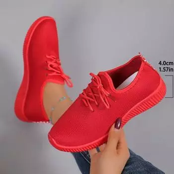 Женская повседневная обувь, модные дышащие сетчатые туфли на плоской подошве, кроссовки женские 2024 года, вулканизированная обувь, белая женская обувь 35 чёрный