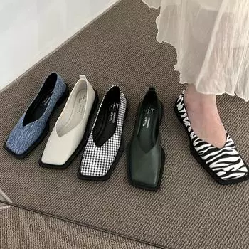 Женская повседневная обувь на плоской подошве, новые весенние брендовые женские сандалии для балета и танцев, неглубокая обувь Мэри Джейн, повседневная прогулочная Mujer Zapatos 38 зебра