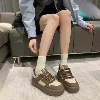Женская повседневная обувь, новый дизайн, женская вулканизированная обувь, ретро-спортивная обувь, модные массивные кроссовки для женщин 35