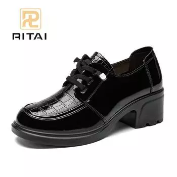 Женская повседневная обувь с круглым носком, увеличивающая рост, обувь с толстой подошвой, дышащая, удобная, плоская обувь 35 чёрный