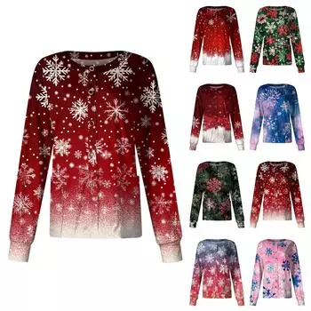 Женская повседневная одежда с длинным рукавом и рождественским принтом, кардиган, верхняя одежда, униформа L армия зеленый