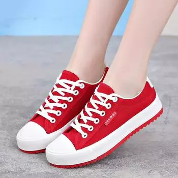 Женская повседневная плоская обувь холст дышащая удобная обувь для бега трусцой кроссовки 35 белый