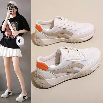 Женская повседневная спортивная обувь, женские осенние кроссовки на платформе со шнуровкой, модные прогулочные туфли на толстой подошве, кроссовки на мягкой подошве 38 хаки