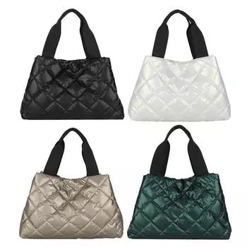 Женская повседневная сумка, большая вместительная сумка на ремне, мягкая однотонная портативная хлопковая сумка для покупок, путешествий чёрный