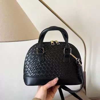 Женская повседневная сумка через плечо, модная сумка, женская сумка, весна 2024, новая модная женская сумка-мессенджер, сумка-ракушка чёрный