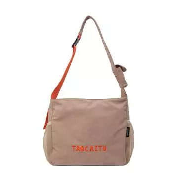 Женская повседневная сумка через плечо с вышивкой букв чёрный