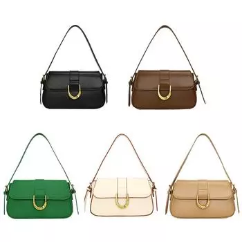 Женская повседневная сумка для подмышек, простая сумка через плечо с застежкой-молнией, универсальная сумка для свиданий белый