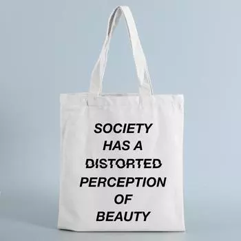 Женская повседневная сумка на плечо, большая вместительная женская сумка для покупок, сумка с буквенным принтом, простая большая сумка, женская дорожная холщовая сумка 24*26cm