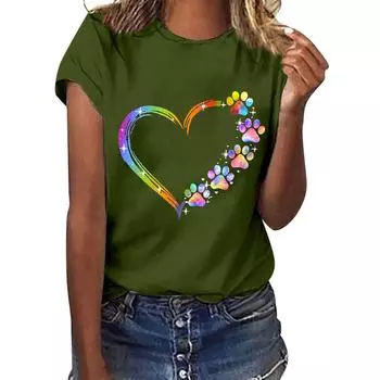 Женская повседневная свободная футболка с короткими рукавами и принтом букв, блузка, топы XXL