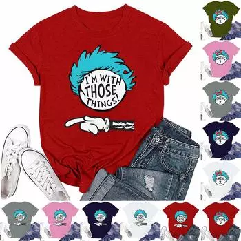 Женская повседневная свободная футболка с принтом, круглый вырез, пуловер, короткий рукав, топ XL бежевый