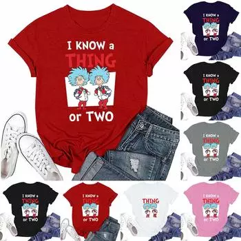 Женская повседневная свободная футболка с принтом, круглый вырез, пуловер, короткий рукав, топ M бежевый