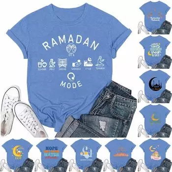 Женская повседневная свободная футболка с принтом, круглый вырез, пуловер, короткий рукав, топ L чёрный