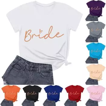 Женская повседневная свободная футболка с принтом, пуловер с круглым вырезом и коротким рукавом