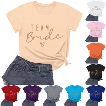 Женская повседневная свободная футболка с принтом, пуловер с круглым вырезом и коротким рукавом