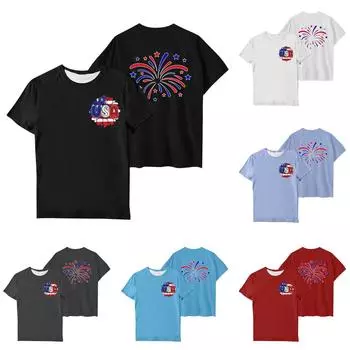 Женская повседневная свободная футболка с принтом, пуловер с круглым вырезом и коротким рукавом