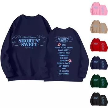 Женская повседневная свободная однотонная толстовка с круглым вырезом и длинными рукавами с принтом M бежевый